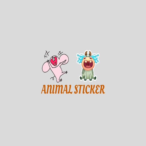 Cute Animal Sticker for Whatsa