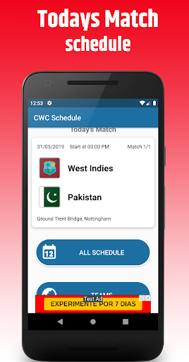 CWC 2019 Schedule