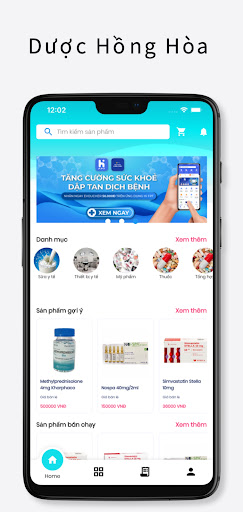 Android application Dược Hồng Hòa screenshort
