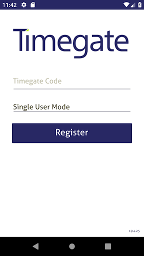 Android application Timegate Employee screenshort