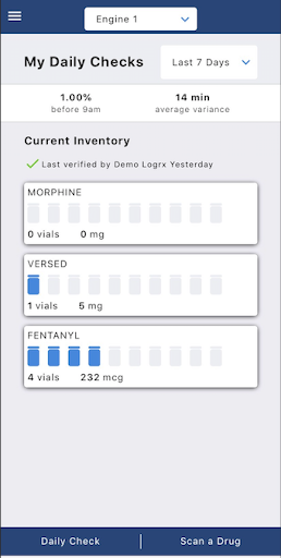 Android application LogRx screenshort
