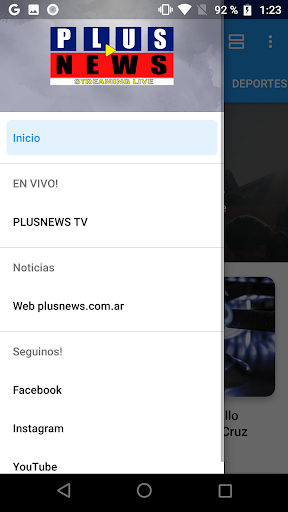 Android application Plusnews screenshort