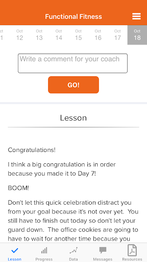 Android application FF Coach screenshort
