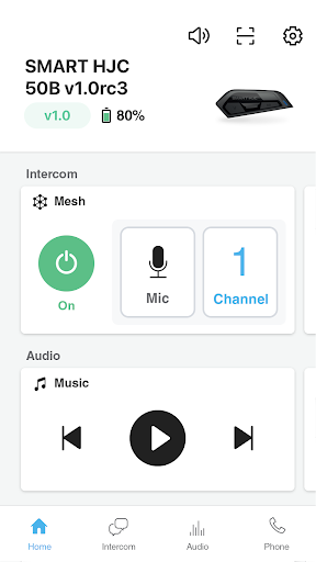 Screenshot of SMART HJC BT
