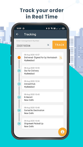 Tejas Tracking Screen 2