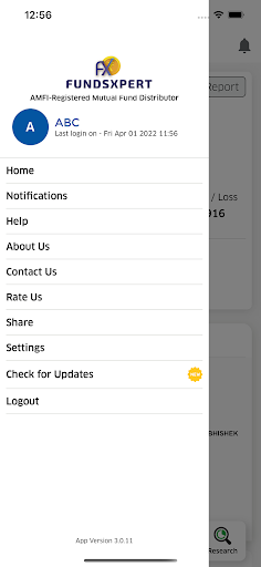 FUNDSXPERT Screen 2