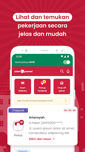 Lion Parcel Driver Screen 2