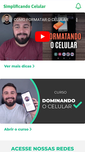 Android application Simplificando Celular screenshort