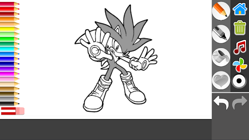 Soni Blue Hedgehog coloring book