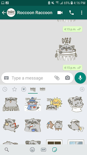 Roccoon Raccoon Stickers Screen 3