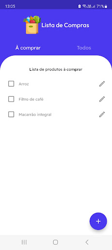 Minha Lista de Compras DEMO-FF