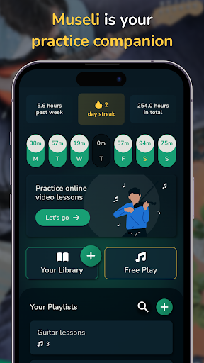 Android application Museli: Music Practice Partner screenshort
