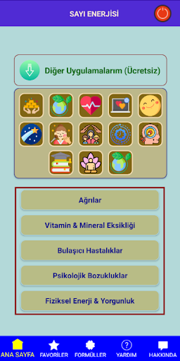 Android application Sayı Sekansları screenshort
