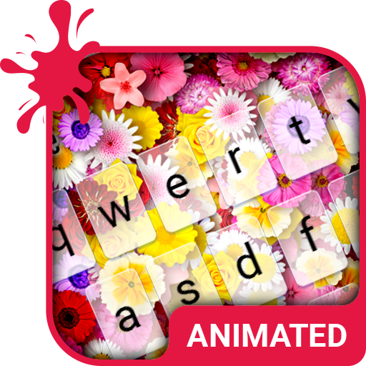 Flowers Animated Keyboard + Live Wallpaper