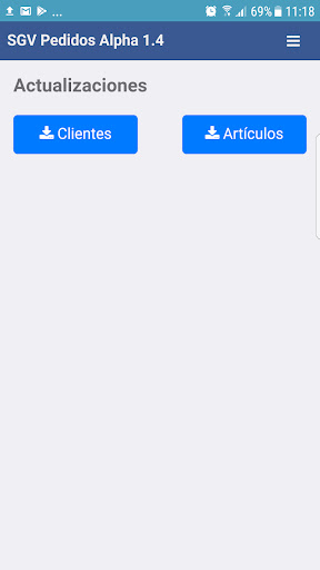 SGVPedidos Screen 2