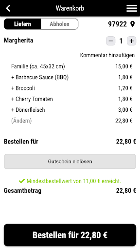 Gerlachsheimer Pizzaservice Screen 2