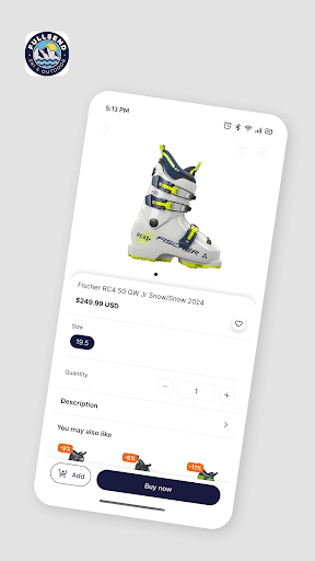 Android application FULLSEND SKI AND OUTDOOR screenshort