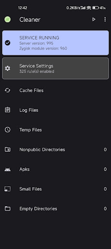 Android application MaterialCleaner screenshort