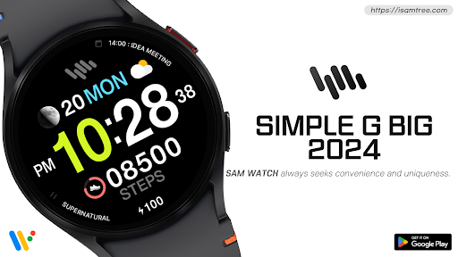Screenshot of SamWatch Simple G Big 2024