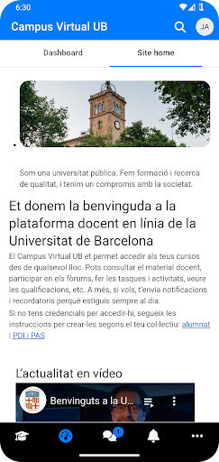 UB Campus Virtual Screenshot