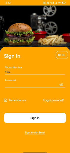 Meal Mate Admin App Screen 3
