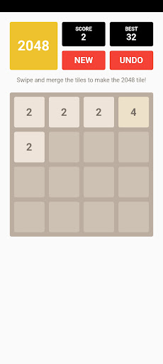 Android application 2048 - Number Puzzle Game screenshort