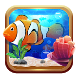Underwater world aquarium icon