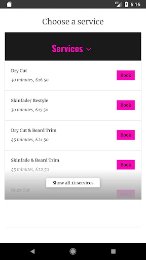 Ricky James Barbershop Screen 2
