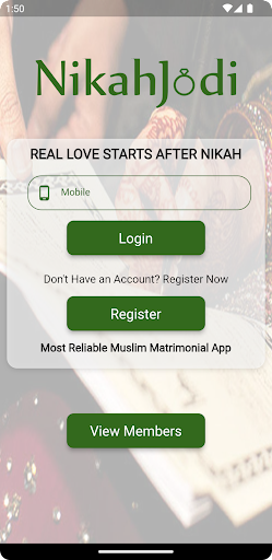 Android application NikahJodi - Muslim Matrimonial screenshort