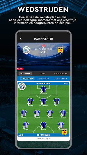 FC Den Bosch - Officiële App Screen 3