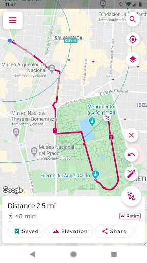 Just Draw It! - Route planner Screen 2