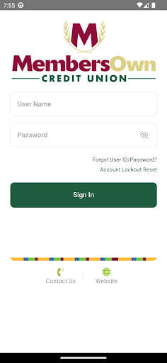 MembersOwn CU Mobile Banking Screen 2