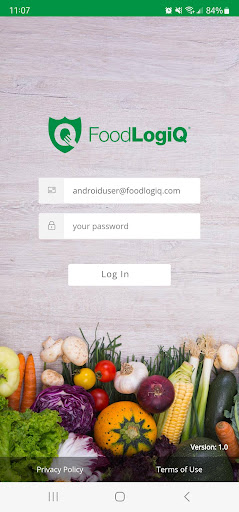 Android application FoodLogiQ Connect screenshort