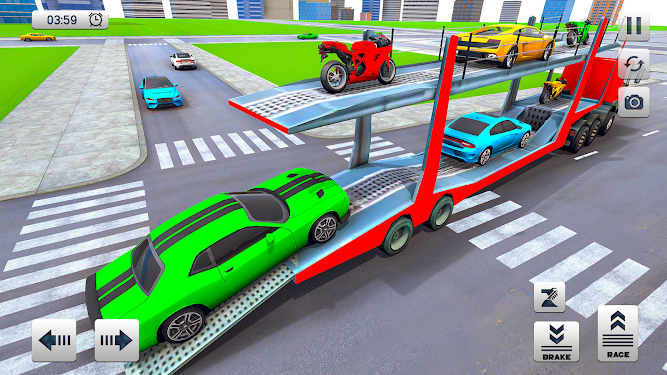 #1. Real Car - Transporter Truck (Android) By: Jima Games
