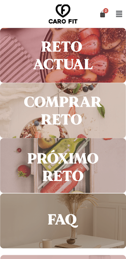 Android application Caro Fit Guide screenshort