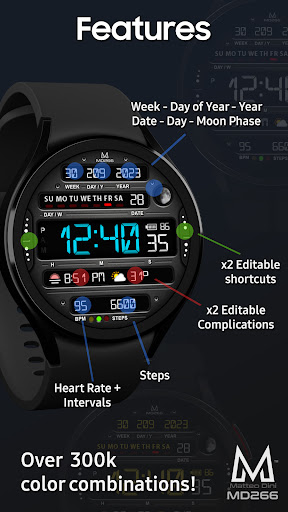 MD266 Classic Watch Face screenshot 2