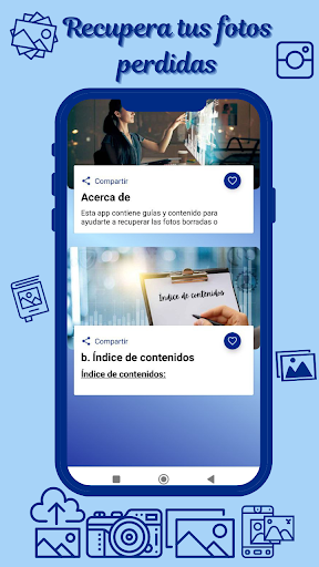 Android application Recuperar fotos borradas guía screenshort
