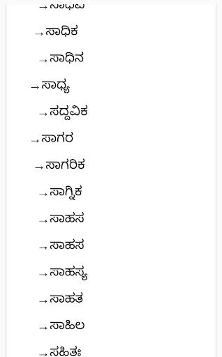 Android application Kannada baby names(ಕನ್ನಡ ಹೆಸರು screenshort