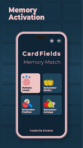 Android application Cards Field: Memory Match screenshort