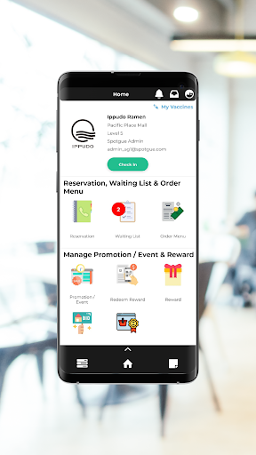 Android application Spotgue Tenant screenshort