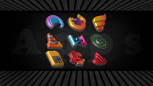 Auric Dark 3d Icon Pack Android APK Store