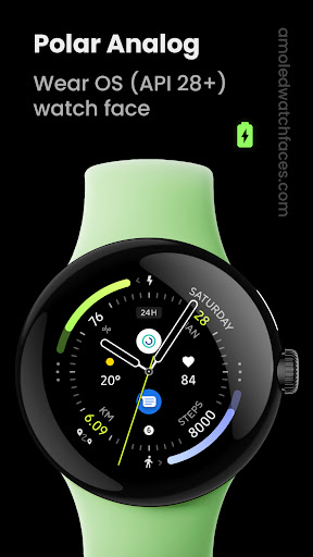 Android application Polar Analog: Watch face screenshort
