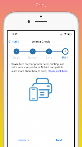USA Check Writer & Printing Screen 3
