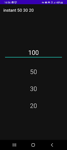 Instant 50 30 20 Screen 3