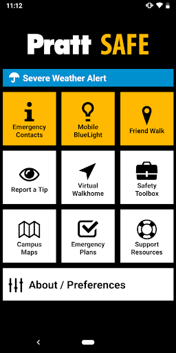 Android application Pratt Safe screenshort