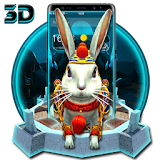 3D Anime Rabbit Theme icon