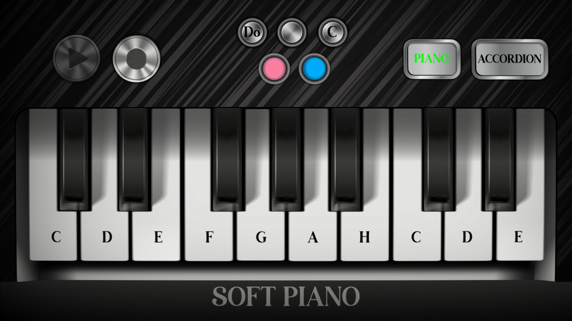 Эмулятор пианино. Piano app icon.