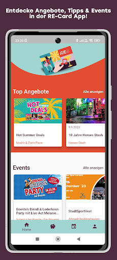 Android application RE-Card screenshort