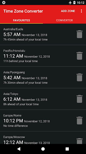 Android application Time Zone Converter - World Ti screenshort