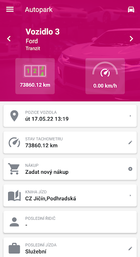 Android application Autopark screenshort